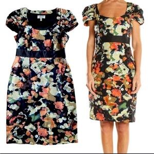 Anthropologie Moulinette Soeurs Whimsigoth Silk Blend Watercolor Dress Womens 2